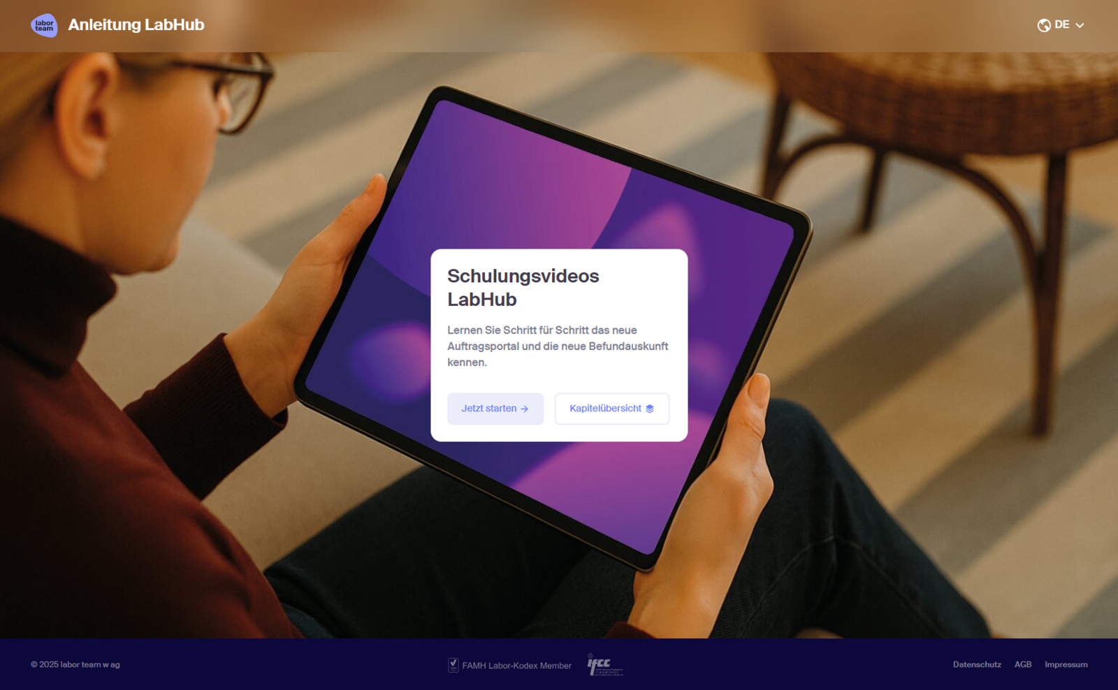 LabHub: Auftragsportal und Befundauskunft - LabHub | labor team